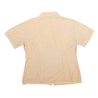 MAMMUT Womens Cream & Beige Check Shirt L Lightweight Outdoor Casual Button