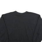 NIKE Womens Black Cotton Blend Crew Neck Sweatshirt XL Crop Logo Pullover