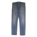 CARHARTT WIP Womens Jeans Blue Slim Straight Denim Medium W35 L32 Classic Style