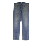 CARHARTT WIP Womens Jeans Blue Slim Straight Denim Medium W35 L32 Classic Style
