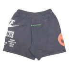 NIKE Mens Shorts Black Cotton Blend XL W30 World Tour Graphic