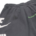 NIKE Mens Shorts Black Cotton Blend XL W30 World Tour Graphic
