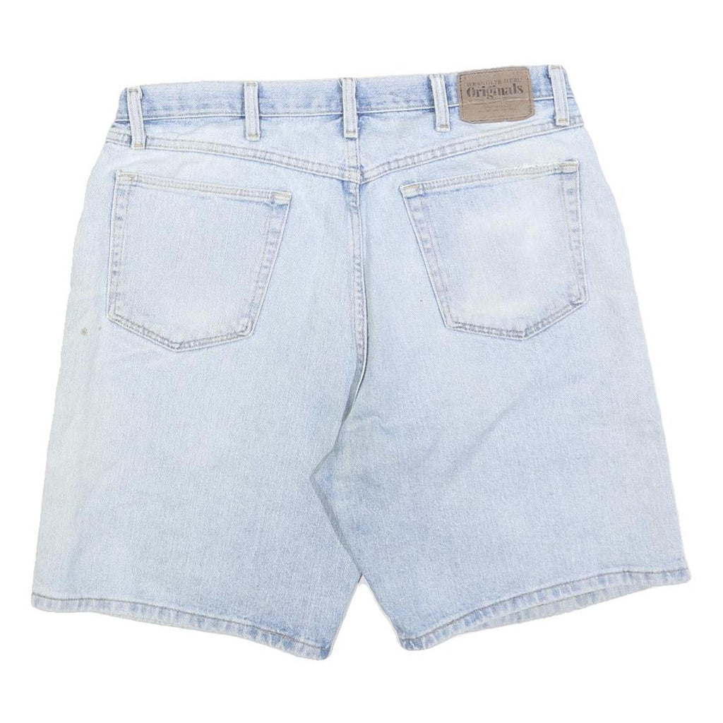 WRANGLER Mens Denim Blue Casual Shorts L W36 Cotton Blend Classic Fit