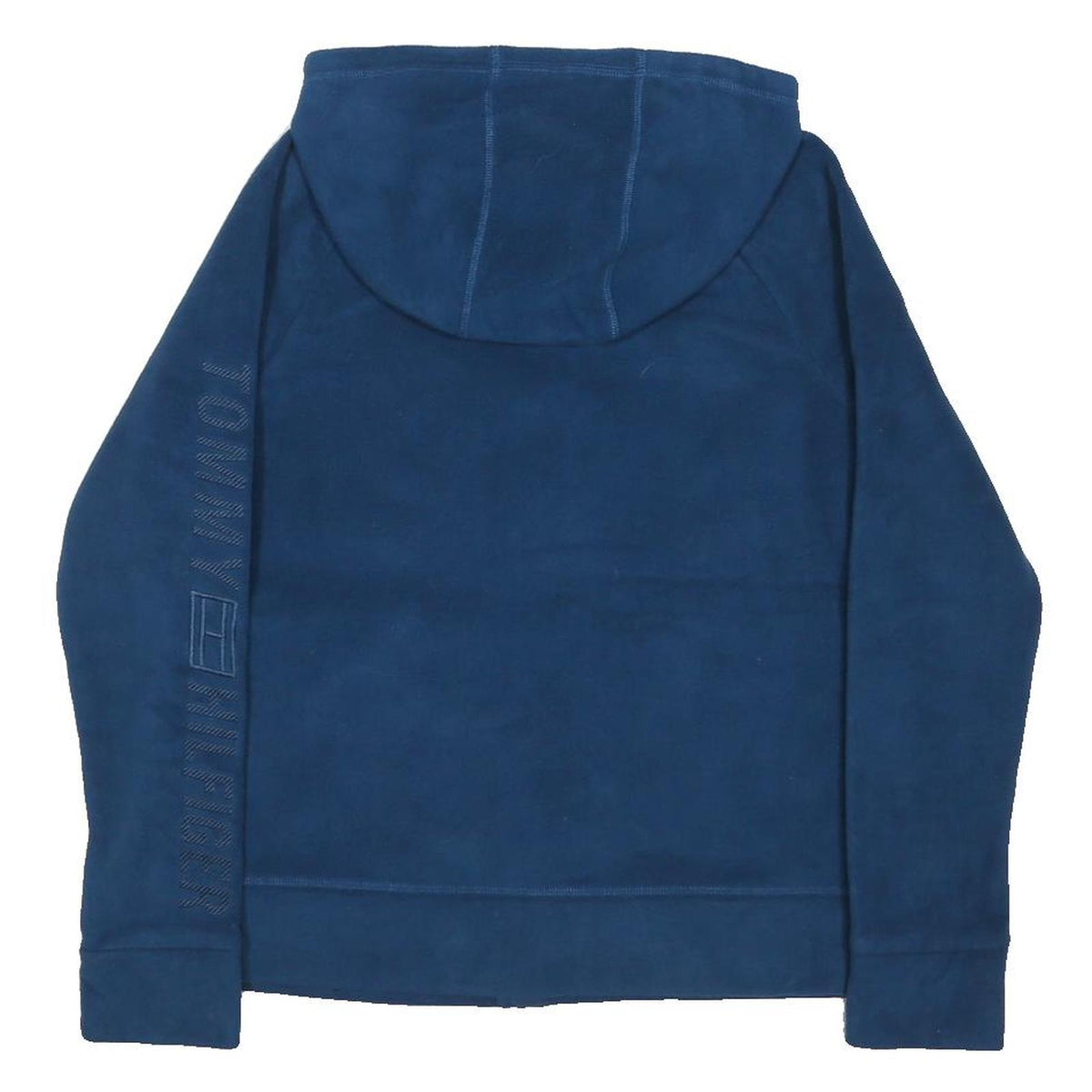 TOMMY HILFIGER Womens Blue Hoodie Jacket M Polyester Blend Zip Casual Sweatshirt