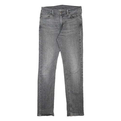 LEVI'S 511 Slim Mens Jeans Grey Denim Slim Skinny Cotton Blend W30 L32 Casual