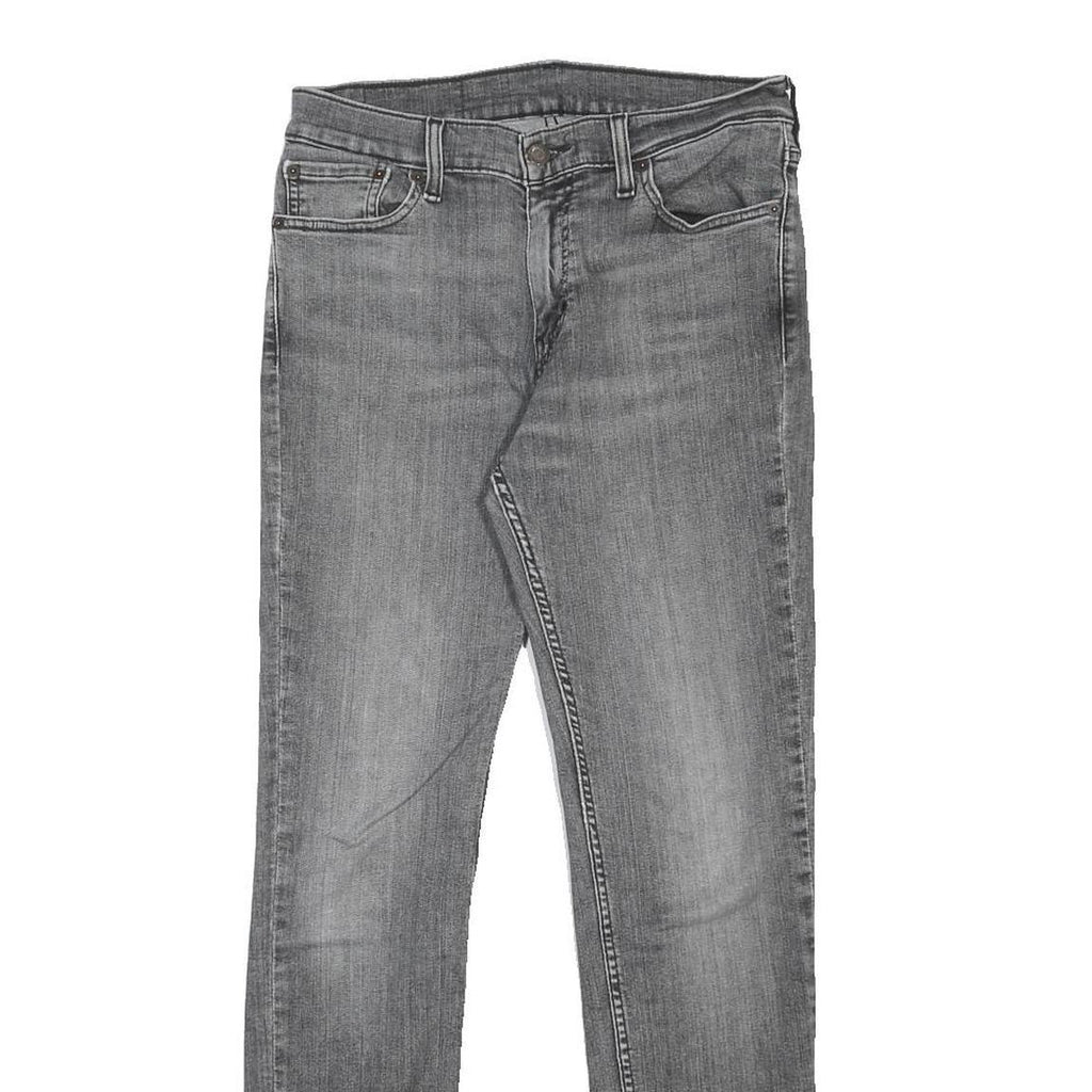LEVI'S 511 Slim Mens Jeans Grey Denim Slim Skinny Cotton Blend W30 L32 Casual