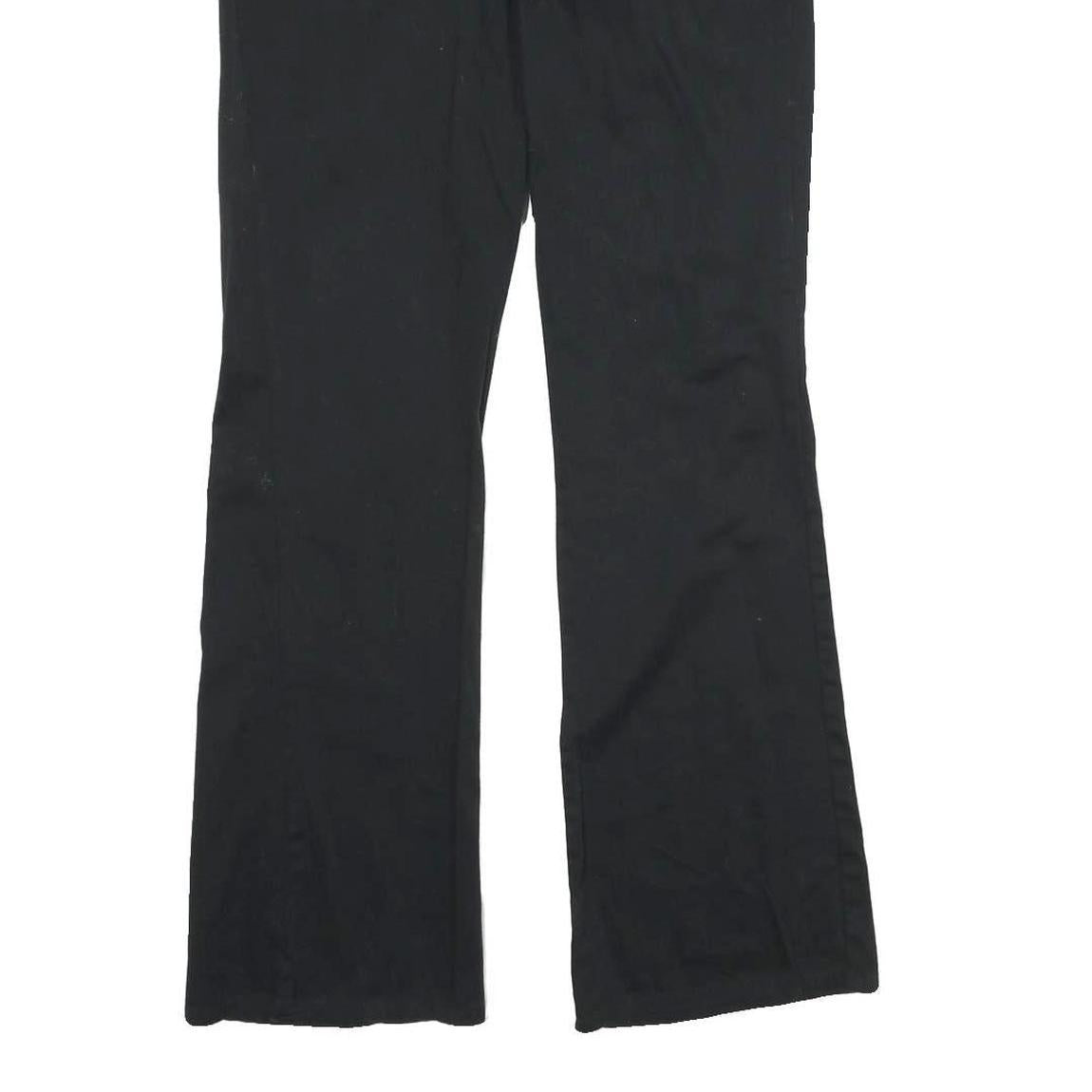 DICKIES Womens Black Slim Straight Cotton Blend Trousers W30 L32 Workwear Zip