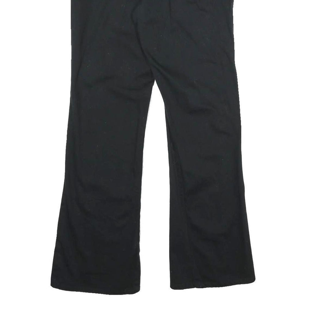 DICKIES Womens Black Slim Straight Cotton Blend Trousers W30 L32 Workwear Zip