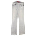 GUESS JEANS Womens Jeans Grey Regular Bootcut Stone Wash W27 L33
