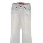 GUESS JEANS Womens Jeans Grey Regular Bootcut Stone Wash W27 L33