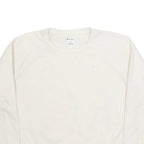 CHAMPION Womens Sweatshirt Cream L