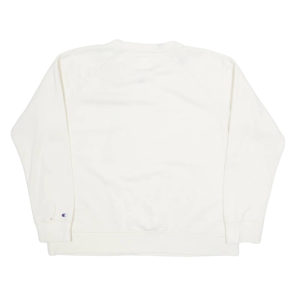 CHAMPION Womens Sweatshirt Cream L