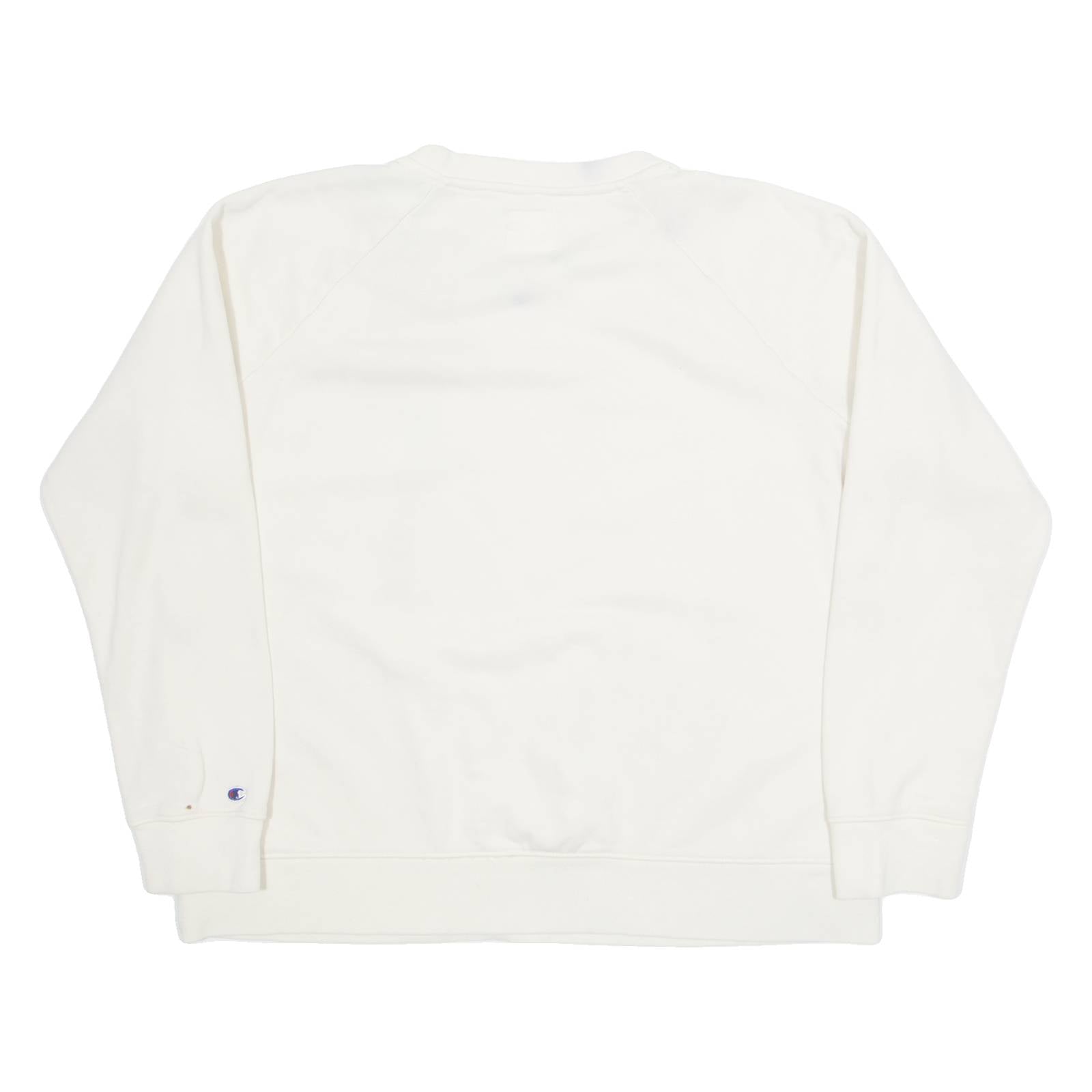 CHAMPION Womens Sweatshirt Cream L