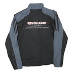 ADIDAS Mens Grey & Black Zip Up Track Jacket L Polyester Blend Sports Casual