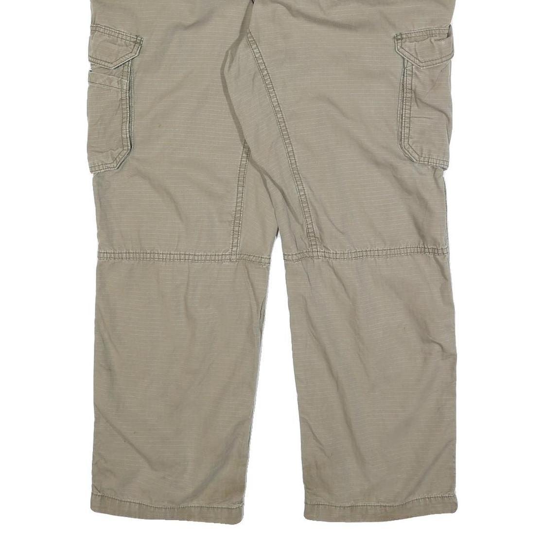 CARHARTT Mens Cotton Beige Relaxed Cargo Trousers W40 L30 Workwear Casual