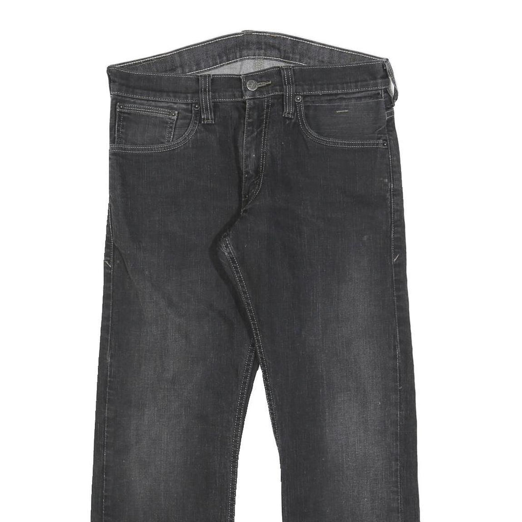 LEVI'S 514 Classic Mens Jeans Black Classic Straight Denim Medium W31 L27 Zip
