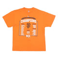 MAJESTIC Mens Orange National League Champions Graphic T-Shirt L Short Sleeve