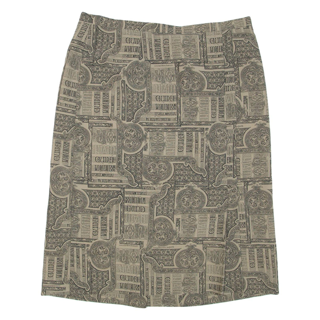 RIO Womens Straight Skirt Brown Knee Length L