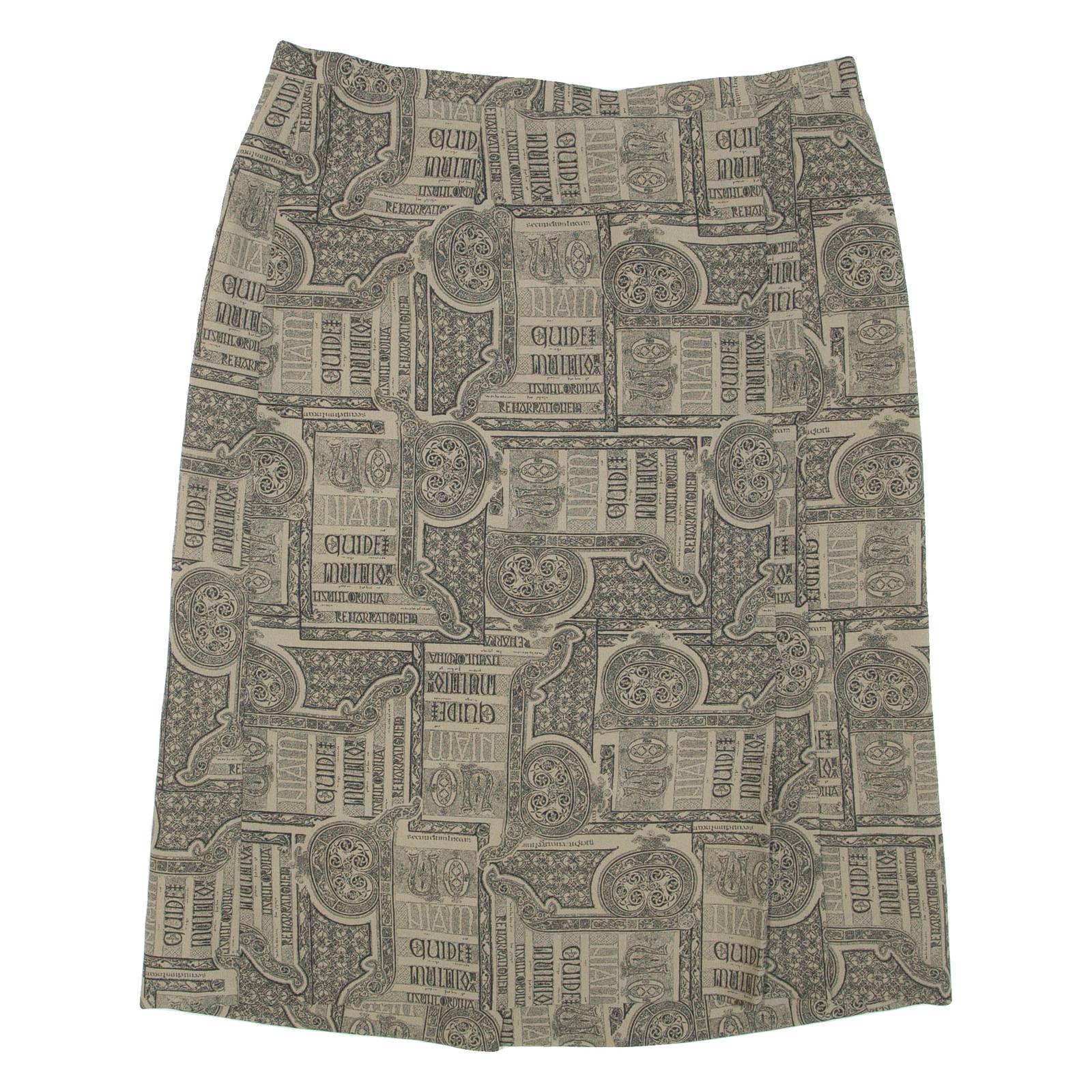 RIO Womens Straight Skirt Brown Knee Length L