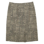 RIO Womens Straight Skirt Brown Knee Length L