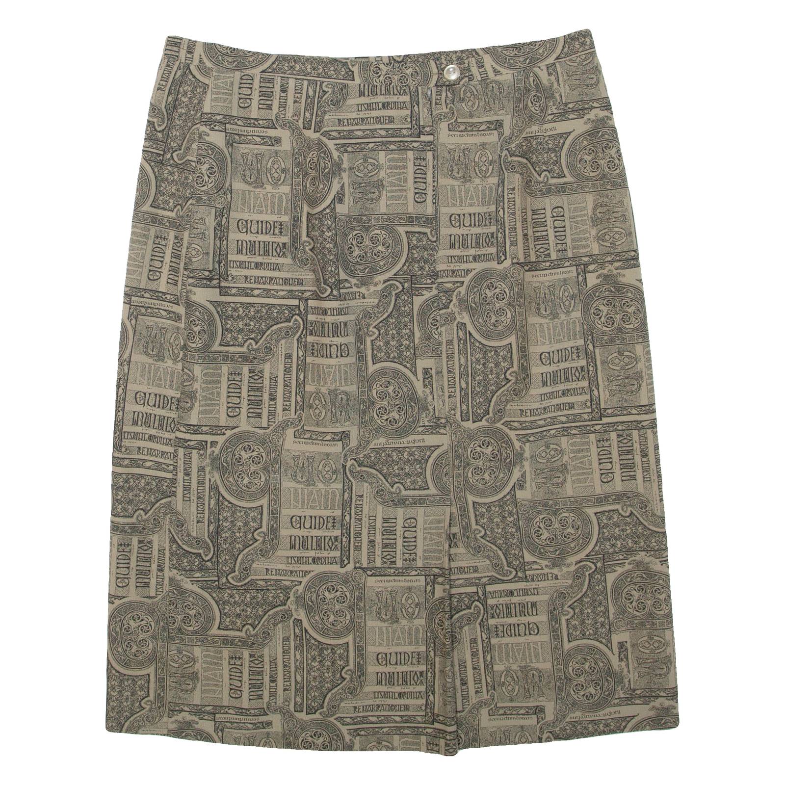 RIO Womens Straight Skirt Brown Knee Length L