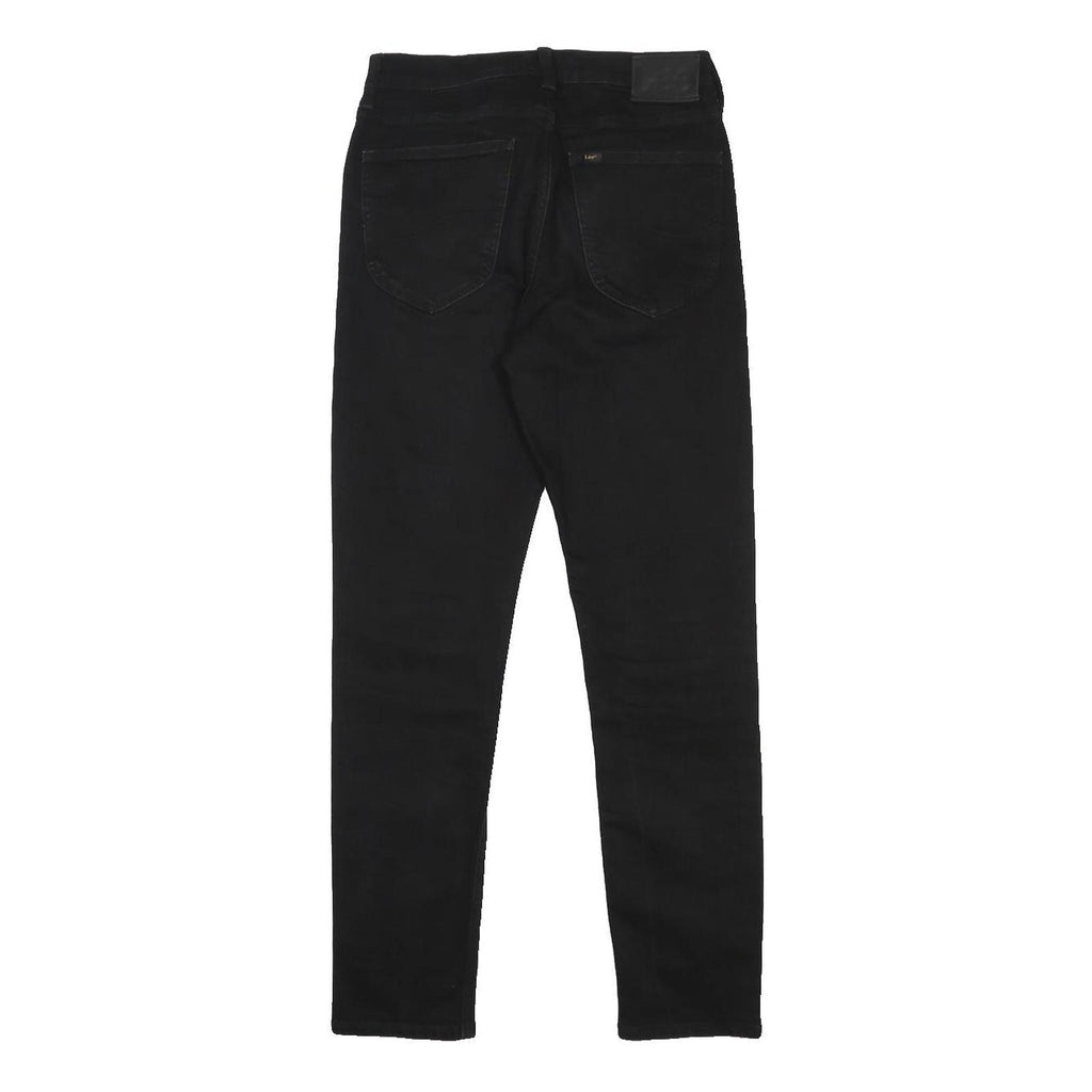 LEE Mens Slim Black Jeans Cotton Blend Zip W29 L32 Classic Fit Pocketed