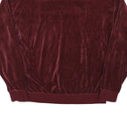 PUMA Mens Maroon Crew Neck Sweatshirt M Velvet Soft Casual Pullover