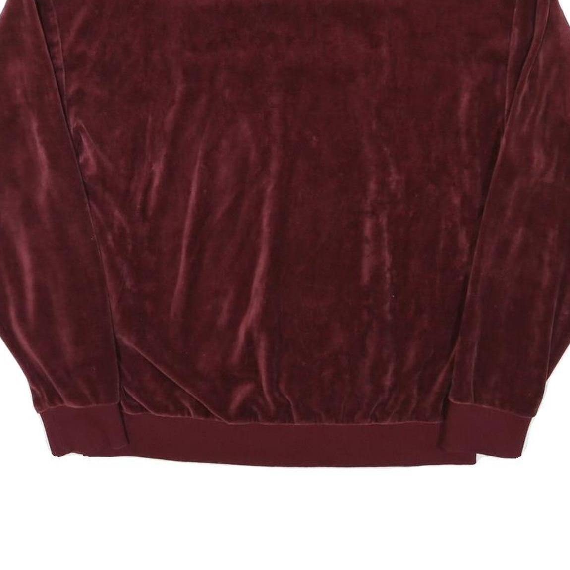 PUMA Mens Maroon Crew Neck Sweatshirt M Velvet Soft Casual Pullover