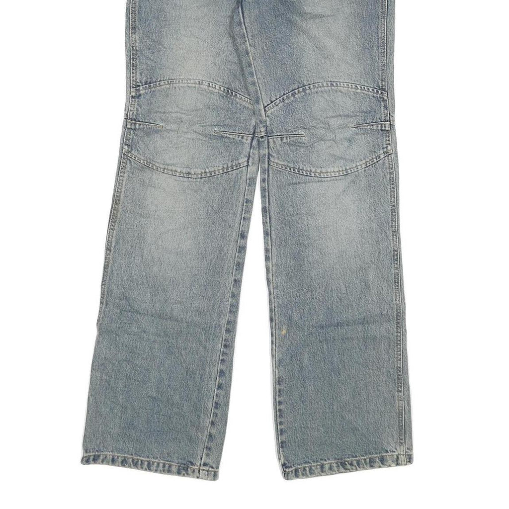 Womens Blue Regular Fit Straight Leg Denim Jeans W26 L32 Classic Zip Cotton