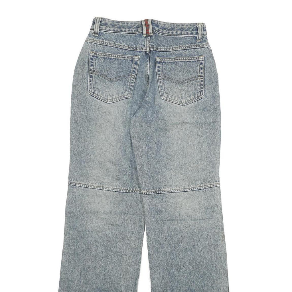 Womens Blue Regular Fit Straight Leg Denim Jeans W26 L32 Classic Zip Cotton