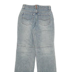 Womens Blue Regular Fit Straight Leg Denim Jeans W26 L32 Classic Zip Cotton