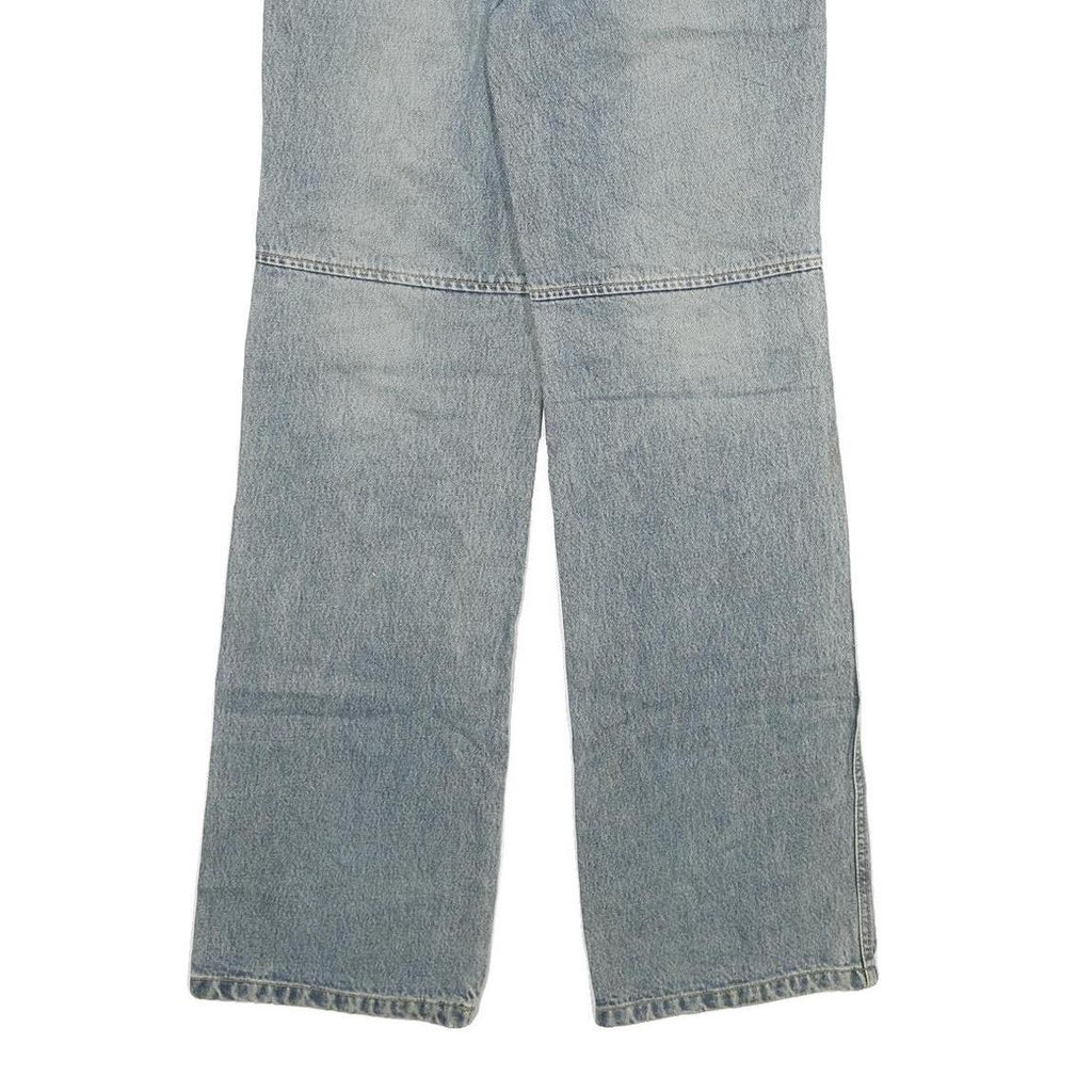 Womens Blue Regular Fit Straight Leg Denim Jeans W26 L32 Classic Zip Cotton