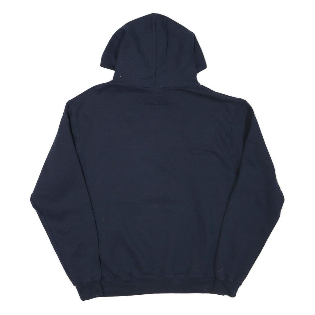 CHAMPION Mens Navy Blue St A Pullover Hoodie M Cotton Blend Drawstring