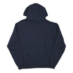 CHAMPION Mens Navy Blue St A Pullover Hoodie M Cotton Blend Drawstring