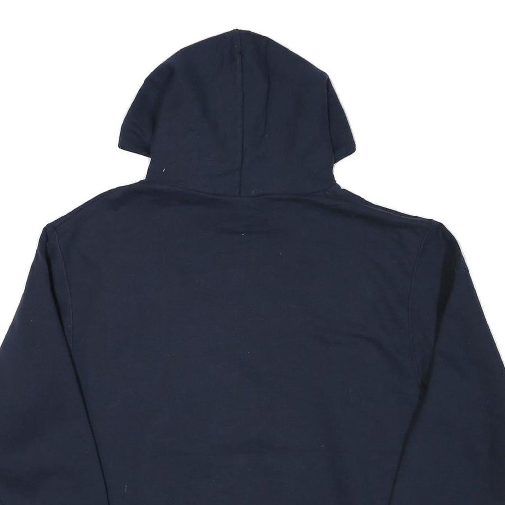 CHAMPION Mens Navy Blue St A Pullover Hoodie M Cotton Blend Drawstring