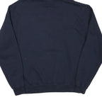 CHAMPION Mens Navy Blue St A Pullover Hoodie M Cotton Blend Drawstring
