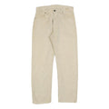 LEVI'S Mens Cotton Blend Beige Regular Fit Straight Leg Trousers W30 L27 Casual