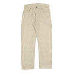 LEVI'S Mens Cotton Blend Beige Regular Fit Straight Leg Trousers W30 L27 Casual