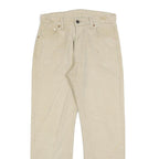 LEVI'S Mens Cotton Blend Beige Regular Fit Straight Leg Trousers W30 L27 Casual