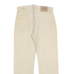 LEVI'S Mens Cotton Blend Beige Regular Fit Straight Leg Trousers W30 L27 Casual