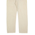 LEVI'S Mens Cotton Blend Beige Regular Fit Straight Leg Trousers W30 L27 Casual