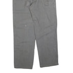 DICKIES Mens Cotton Blend Grey Relaxed Straight Trousers W38 L32 Workwear