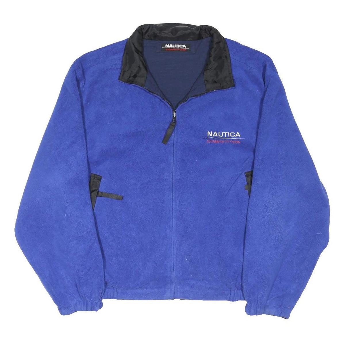 NAUTICA Mens Blue Zip Jacket XL Polyester Blend Classic Casual Outdoor Wear