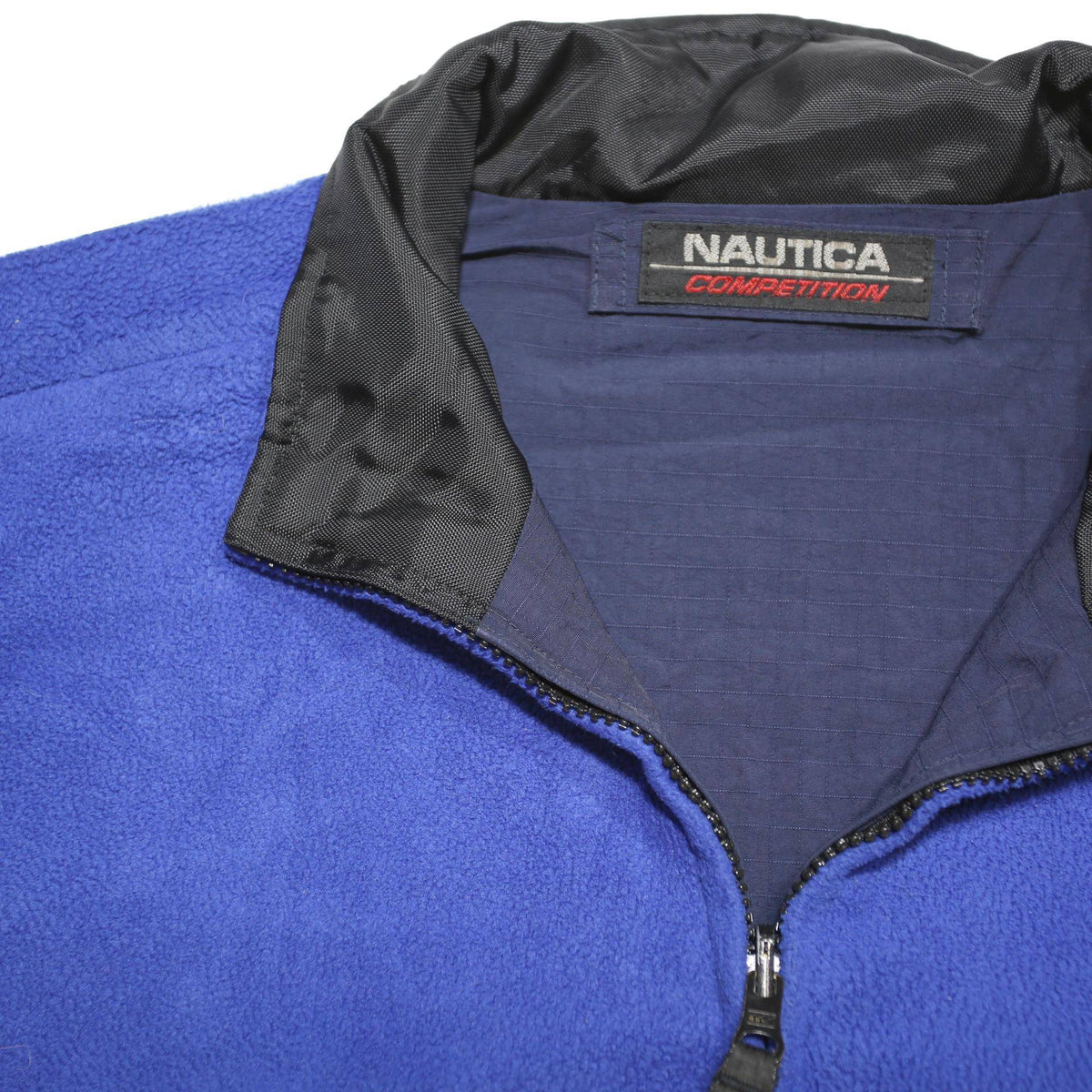 NAUTICA Mens Blue Zip Jacket XL Polyester Blend Classic Casual Outdoor Wear