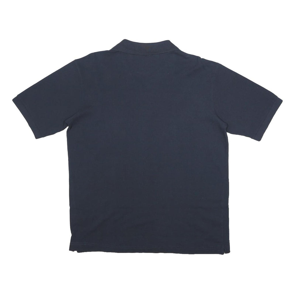 KAPPA Mens Navy Blue Short Sleeve Plain L Polo Shirt Cotton Classic Logo