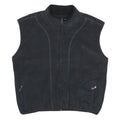 CHAMPION Mens Black Fleece Gilet XL Polyester Zip Pocketed Casual Outerwear