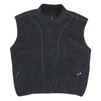 CHAMPION Mens Black Fleece Gilet XL Polyester Zip Pocketed Casual Outerwear