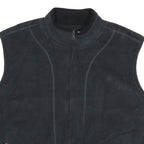 CHAMPION Mens Black Fleece Gilet XL Polyester Zip Pocketed Casual Outerwear