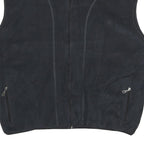 CHAMPION Mens Black Fleece Gilet XL Polyester Zip Pocketed Casual Outerwear