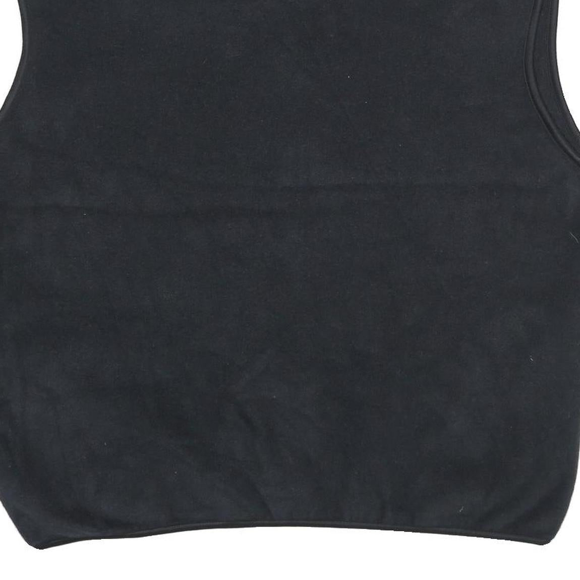 CHAMPION Mens Black Fleece Gilet XL Polyester Zip Pocketed Casual Outerwear